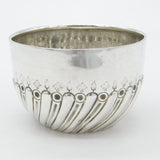 Victorian Sterling Silver Acorn Pattern King George III Shilling Set Bowl 1888