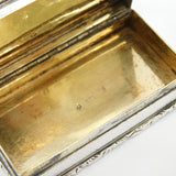 William IV Sterling Silver Horse Racing Snuff Box Antique 1836 Birmingham