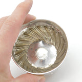 Victorian Sterling Silver Acorn Pattern King George III Shilling Set Bowl 1888