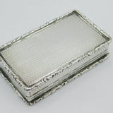 William IV Sterling Silver Horse Racing Snuff Box Antique 1836 Birmingham