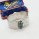 Bernard Instone Sterling Silver Planished Napkin Ring Antique 1925 Arts & Crafts