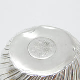 Victorian Sterling Silver Acorn Pattern King George III Shilling Set Bowl 1888
