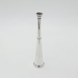 Victorian Silver Plated Cigar Table Lighter in Hunting Horn Form Birmigham c1890