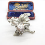 Victorian Sterling Silver Flower Form Teapot Finial c1860 John & Henry Lias