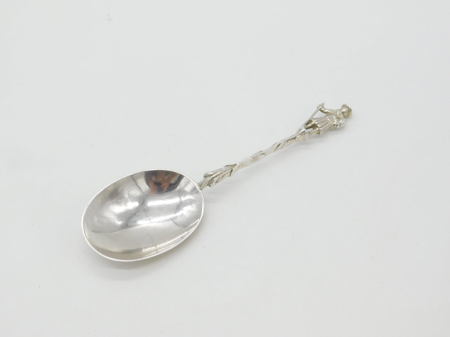 Victorian Sterling Silver Cromwell Terminal Serving Spoon 1887 London Antique