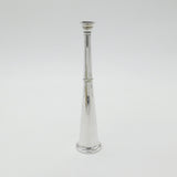 Victorian Silver Plated Cigar Table Lighter in Hunting Horn Form Birmigham c1890
