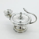 Edwardian Sterling Silver Snake Handle Table Lighter 1902 Birmingham Antique