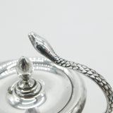 Edwardian Sterling Silver Snake Handle Table Lighter 1902 Birmingham Antique