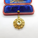 18th Century Spanish Colonial Silver Gilt Filigree Locket Pendant Antique c1750