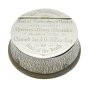 Victorian Sterling Silver Stag Hunting Interest Snuff Box Antique 1871