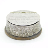 Victorian Sterling Silver Stag Hunting Interest Snuff Box Antique 1871