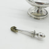 Edwardian Sterling Silver Snake Handle Table Lighter 1902 Birmingham Antique