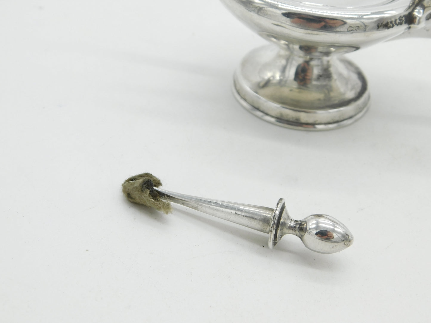 Edwardian Sterling Silver Snake Handle Table Lighter 1902 Birmingham Antique