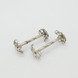 Early Victorian Pair of Sterling Silver Knife Rests c1840 London Joseph Willmore