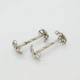 Early Victorian Pair of Sterling Silver Knife Rests c1840 London Joseph Willmore