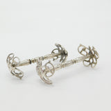 Early Victorian Pair of Sterling Silver Knife Rests c1840 London Joseph Willmore