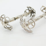 Early Victorian Pair of Sterling Silver Knife Rests c1840 London Joseph Willmore