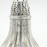George IV Sterling Silver Fluted Muffineer Sugar Caster Antique 1823 London