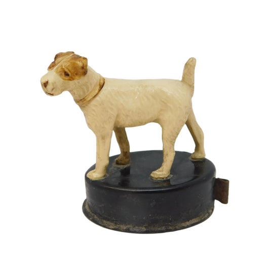 Early 20th Century Bakelite Terrier Dog Novelty Tape Measure Antique c1920