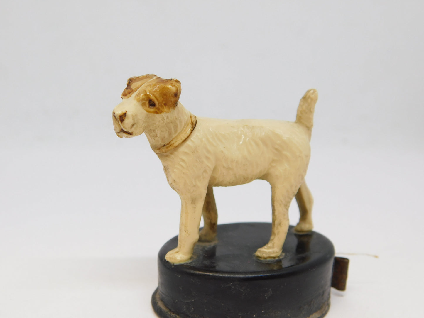 Early 20th Century Bakelite Terrier Dog Novelty Tape Measure Antique c1920