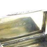Victorian Sterling Silver Clan Barrett Crest Snuff Box Antique 1841 London