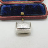 Forget Me Not Flower Vinaigrette Sterling Silver Box Antique Georgian 1821