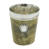 George III Sterling Silver & Horn Mounted Beaker Cup Antique 1808 London