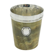 George III Sterling Silver & Horn Mounted Beaker Cup Antique 1808 London