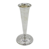 Arts & Crafts Style Planished Sterling Silver Trumpet Vase Vintage 2000 London