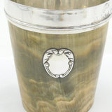 George III Sterling Silver & Horn Mounted Beaker Cup Antique 1808 London