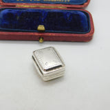 Forget Me Not Flower Vinaigrette Sterling Silver Box Antique Georgian 1821