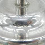 Arts & Crafts Style Planished Sterling Silver Trumpet Vase Vintage 2000 London