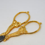 19th Century French 14ct Yellow Gold Sewing Scissors Antique c1890 Belle Epoque