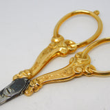 19th Century French 14ct Yellow Gold Sewing Scissors Antique c1890 Belle Epoque