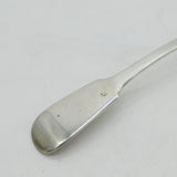 Victorian Irish Sterling Silver Fiddle Pattern Sauce Ladle Antique 1840 Dublin
