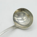 Victorian Irish Sterling Silver Fiddle Pattern Sauce Ladle Antique 1840 Dublin
