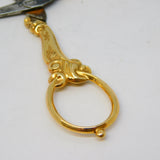 19th Century French 14ct Yellow Gold Sewing Scissors Antique c1890 Belle Epoque