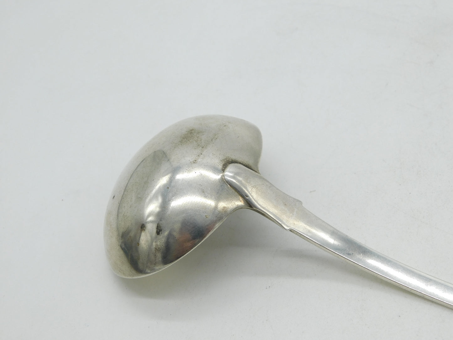 Victorian Irish Sterling Silver Fiddle Pattern Sauce Ladle Antique 1840 Dublin