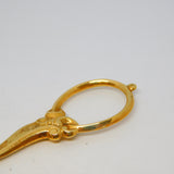 19th Century French 14ct Yellow Gold Sewing Scissors Antique c1890 Belle Epoque