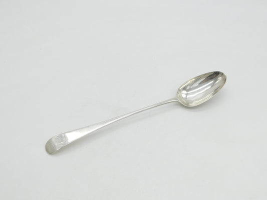 George I Sterling Silver Deer Crest Basting Spoon Antique 1724 London