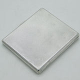 WWII-era Sterling Silver & Enamel RAF Wings Pilots Cigarette Case 1949 Antique