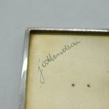 WWII-era Sterling Silver & Enamel RAF Wings Pilots Cigarette Case 1949 Antique