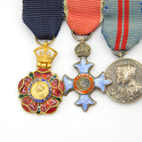 British High-Ranking Officer Dress Medal Group MBE, CBE, Jubilee Antique c1945
