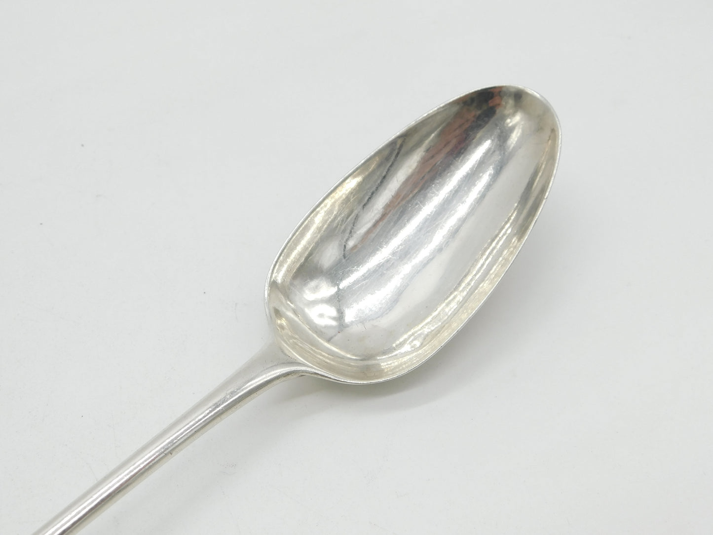 George I Sterling Silver Deer Crest Basting Spoon Antique 1724 London