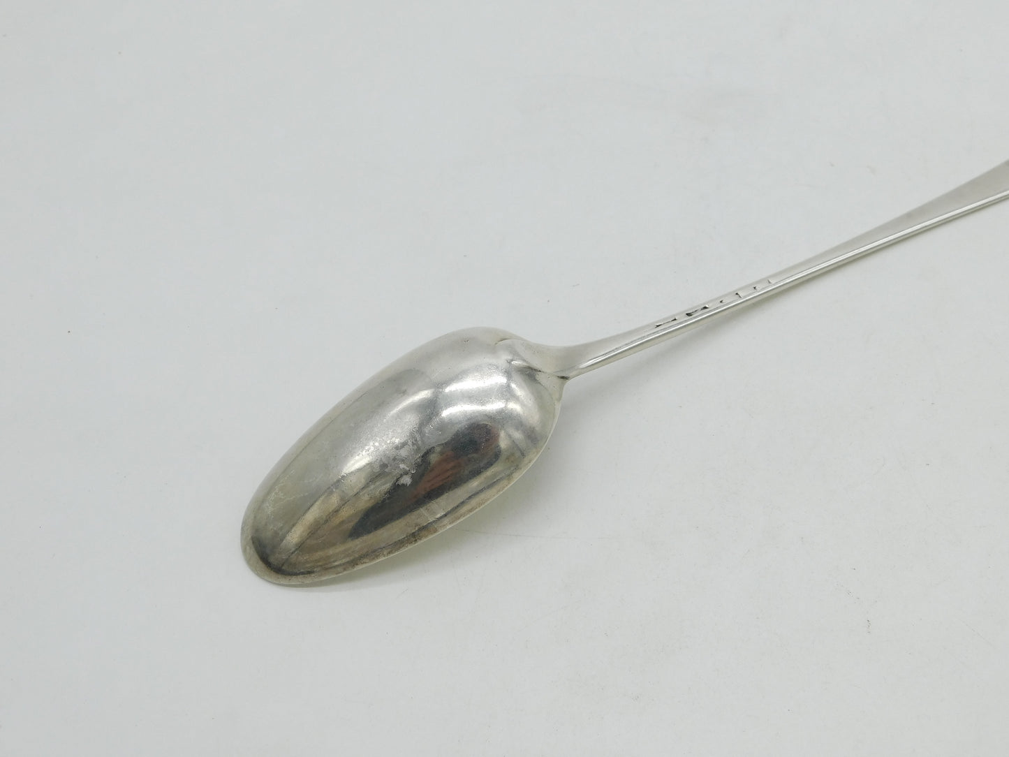 George I Sterling Silver Deer Crest Basting Spoon Antique 1724 London