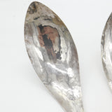 Set of Three Acme, Vancouver Planished Silver Plated Serving Spoons First Nations