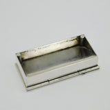 Victorian Sterling Silver Double Stamp Box Antique 1876 Birmingham