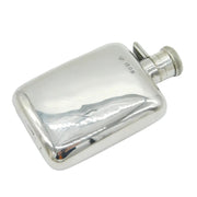 Art Deco Sterling Silver Hip Flask Antique 1918 London Goldsmiths
