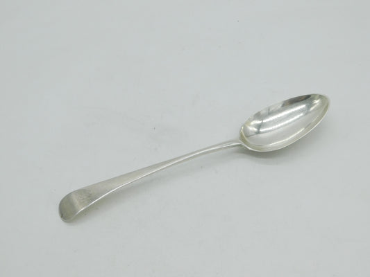 George III Sterling Silver 'E' Initial Serving Spoon Antique 1768 London