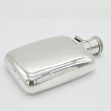 Art Deco Sterling Silver Hip Flask Antique 1918 London Goldsmiths